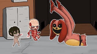 Chibi Titan VS DOGDAY in POPPY PLAYTIME CHAPTER 3 | Attack On Titan Animation