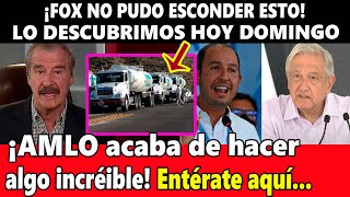 ¡Entérate pasó hoy domingo! Fox no pudo esconder esto. ¡AMLO acaba de hacer algo incréible!