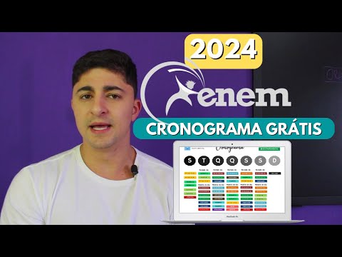 📝 CRONOGRAMA ENEM 2024 GRÁTIS - Como estudar para o ENEM 2024? | Cronograma