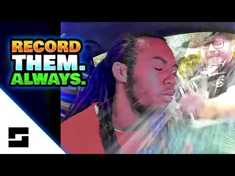 Cops Attack Man For Not Using Headlights - During The Day