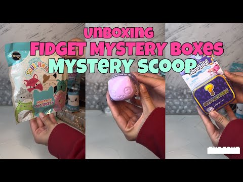 ASMR Fidget Mystery Scoop- Unboxing Blind Bag Fidgets