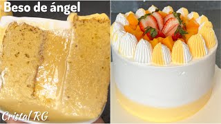 Receta pastel beso de ángel rompope