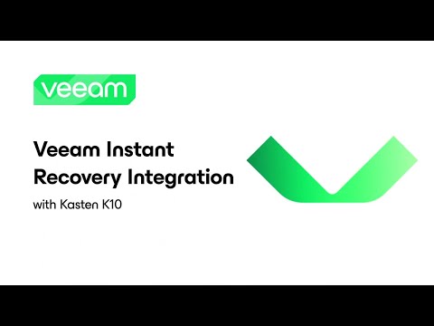 Veeam Instant Recovery Integration with Kasten K10