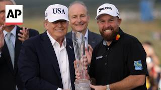 YouTube video thumbnail: Trump Says he’ll Remove 10% Irish Whiskey Tariff at Irish Open