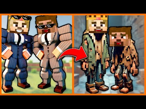 HAVALI ZENGİN VE FAKİR DİLENCİ OLDU! 😂 - Minecraft ZENGİN FAKİR HAYATI