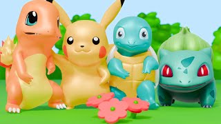 Pikachu and Friends Plant Beautiful Flowers! - pokemon episode 🌸✨