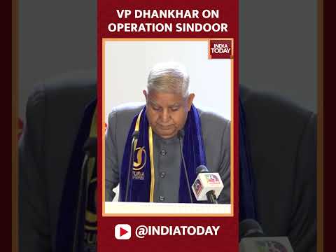 Vice President Jagdeep Dhankhar Compares Op Sindoor To Osama Bin Laden's Killing | #shorts