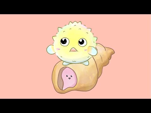 ぬりえテーマ『貝！貝！貝』とおさかなライブ配信のお知らせ サムネイル