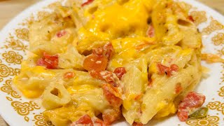 Creamy Velveta n Rotel Oven Mac