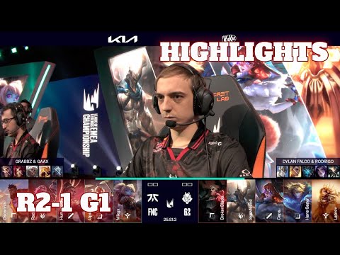 FNC vs G2 - Game 1 Highlights | Round 2 LEC Winter 2025 Playoffs | Fnatic vs G2 Esports G1