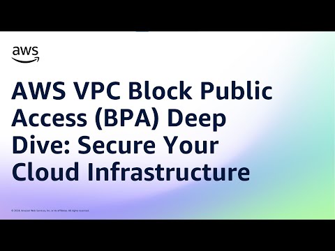 AWS VPC Block Public Access (BPA) Deep Dive: Secure Your Cloud Infrastructure | Amazon Web Services