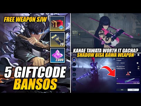 *5 GIFTCODE TERBARU* BANSOS FREE WEAPON, TIKET, ESSENCE & BAHAS NEXT UPDATE | Solo Leveling: ARISE