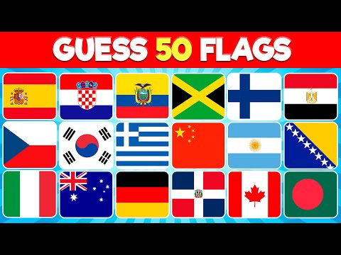 Guess the Flag Quiz - 50 Random Flags