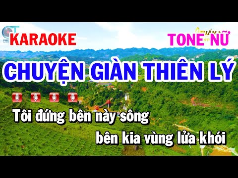 Karaoke Chuyện Giàn Thiên Lý Tone Nữ Nhạc Bolero Trữ Tình