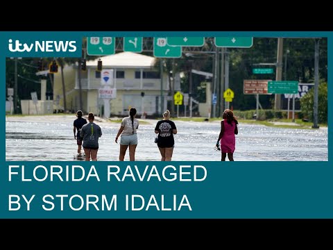 The Florida residents in the eye of Tropical Storm Idalia | ITV News