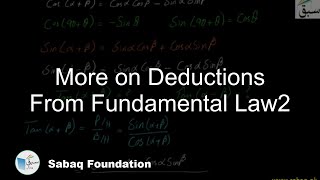 More on Deductions From Fundamental Law2