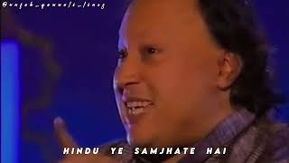Allah Hoo Allah Hoo | Ustad Nusrat Fateh Ali Khan | Qawwali Status