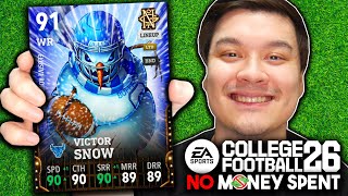 NOTG VICTOR SNOW on the 50/50 AIR RAID No Money Spent College Football 26