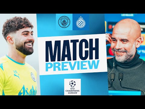 BOBB IN CONTENTION FOR CRUCIAL CLUB BRUGGE CLASH | Pep Guardiola & Josko Gvardiol | Champions League