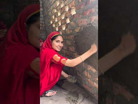 मिट्टी महल बना रही हूँ हम गरीबो का आशियाना 😍 Rinku Sihag #shorts #viral #mudhouse #minivlog
