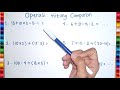 Mixed Arithmetic Operations and Order of Operations