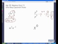 Exponent Rules and Operations