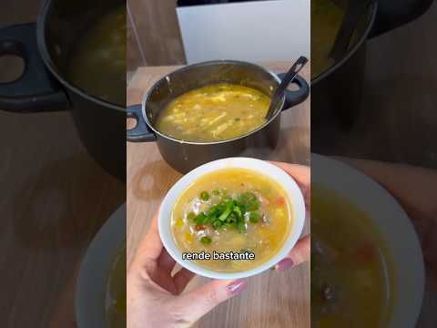 Caldo de linguiça com ovos #caldo #frio