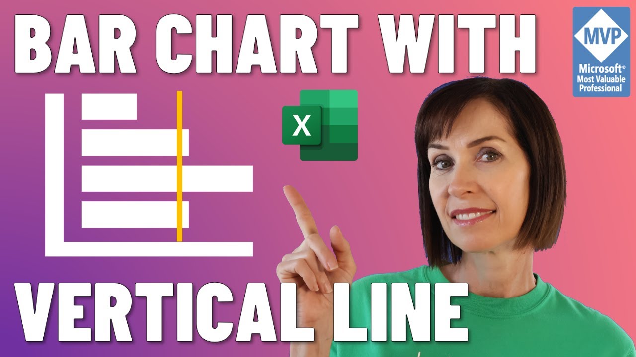 Excel Bar Chart with Vertical Line - My Online Training Hub