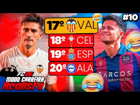 NÃO ACREDITO QUE ESSE TIME CAIU! ACABOU! - Modo Carreira Realista EA FC26 Parte 10