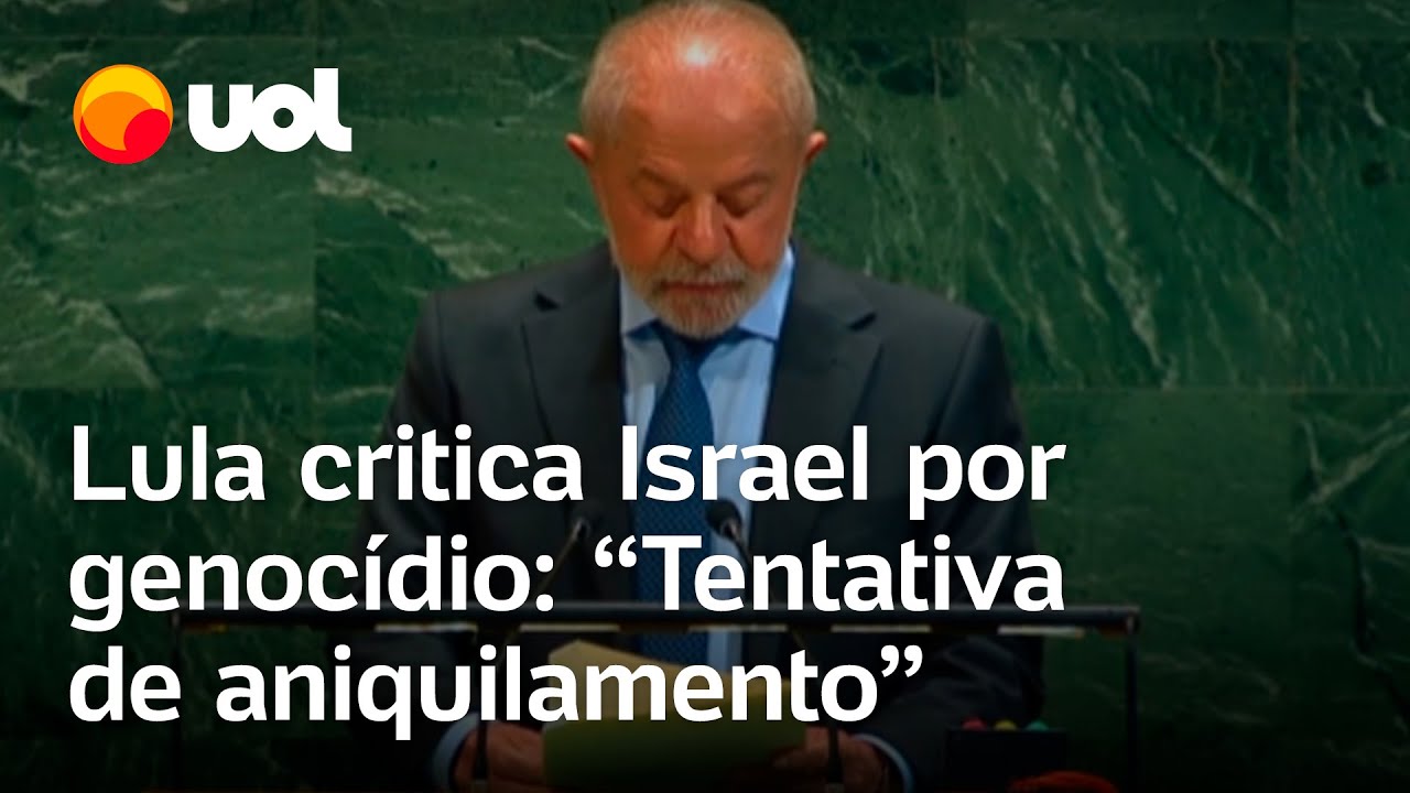 Lula critica Israel por genocídio e defende Estado da Palestina Ocupação ilegal e limpeza étnica