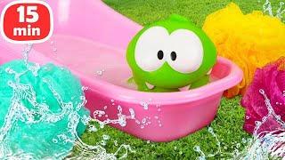 🛁🍭 ¡Om Nom se divierte en la hora del baño! 🐸✨ | Juegos para niños
