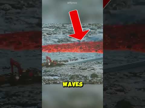 He tried to stop flowing lava