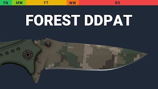 Nomad Knife Forest DDPAT Wear Preview