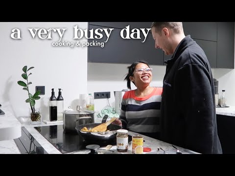 vlog ⎯ aba! maagang naglinis si mister😱 a very busy day, cooking 3 dishes and packing for my trip😍