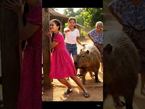 Chị BÉ không chịu đi học và cái kết bất ngờ #capybara