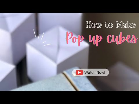 DIY Easy Pop up cube tutorial || Make jumping cubes at home 😍 Best surprise gift