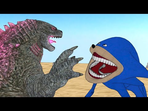 Shin Sonic vs Godzilla