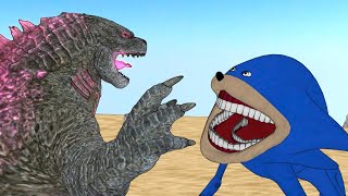 Shin Sonic vs Godzilla