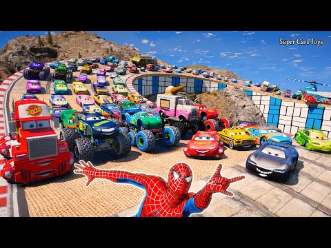 Disney Pixar Cars Unboxing Review | Lightning McQueen Jackson Storm Cap'n Long Leggy Monster Truck