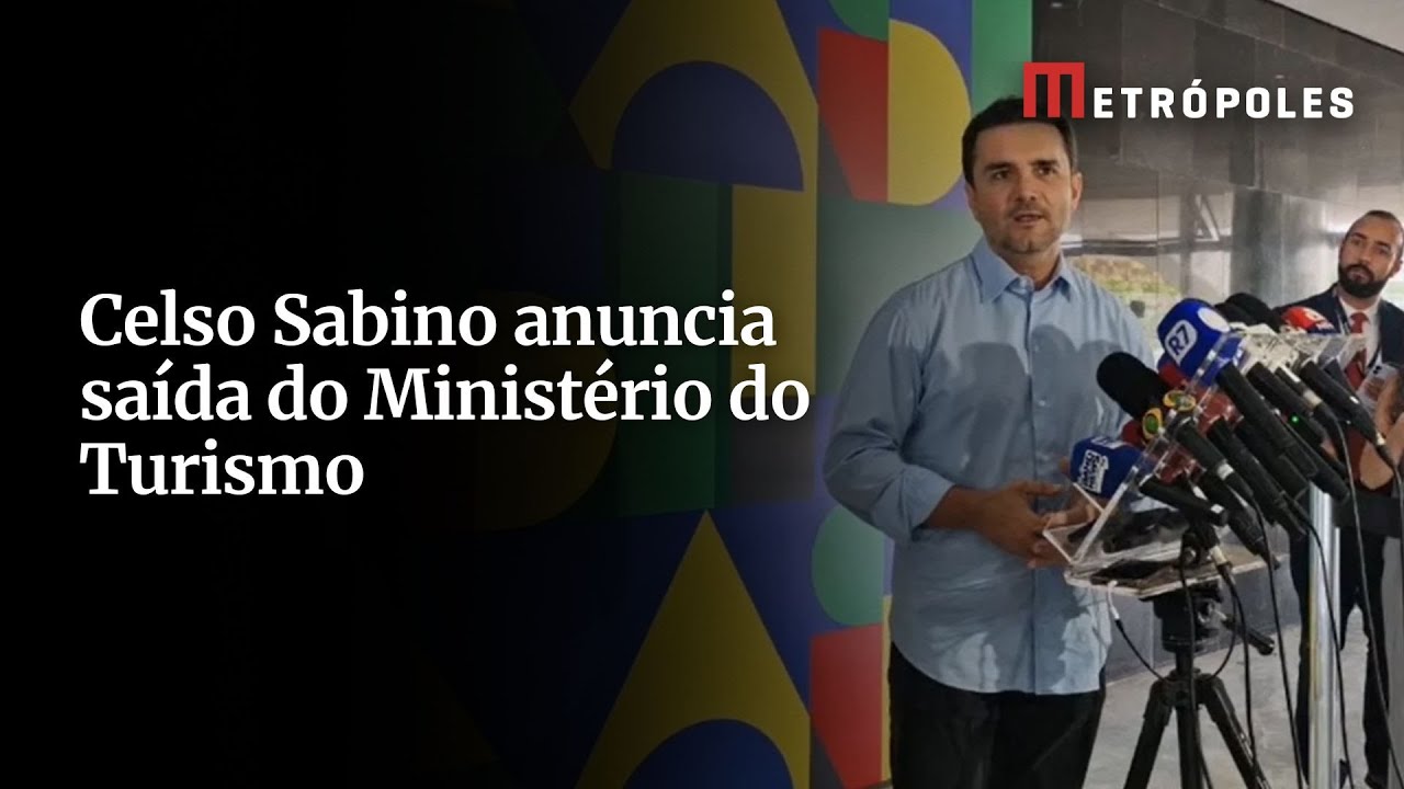 Celso Sabino anuncia saída do Ministério do Turismo