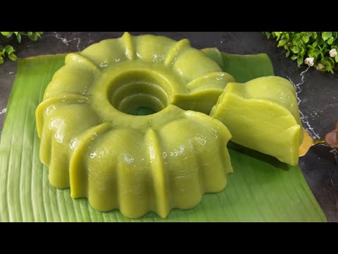 KUE INI HANYA DI ADUK DAN DIKUKUS! SANGAT ENAK DAN LEMBUT! RESEP KUE LAPIS PANDAN TEPUNG BERAS