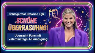 Schöne Überraschung Schlagerstar Beatrice Egli überrascht Fans mit Valentinstags Ankündigung