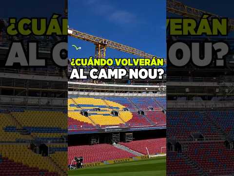 🏟 ¿Cuándo volverá el Barça a jugar en el Camp Nou? 🤔¡Falta nada! #futbol #fcbarcelona #laliga #obras