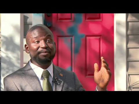 YouTube video thumbnail: DC Rep. Owolewa's Home Vandalized With Spray Paint