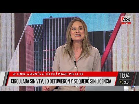 👉Conductor sin VTV es detenido y pierde su licencia en control de tráfico