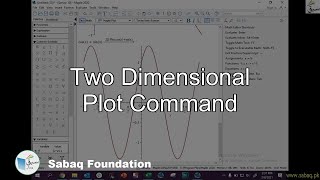 Two Dimensional Plot Command