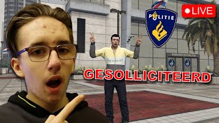 🔴LIVE IK HEB GESOLLICITEERD... WORD IK AANGENOMEN?! 🚓| ORANJE STAD RP  (Nederlands)