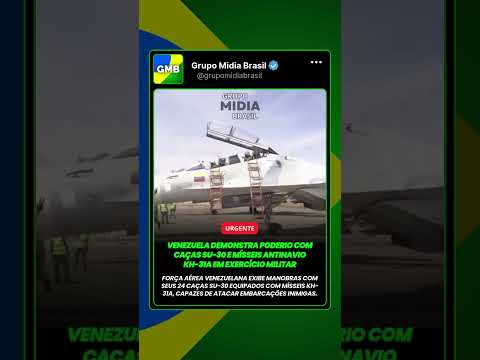 Venezuela demonstra poderio com caças Su-30 e mísseis antinavio Kh-31A em exercício militar