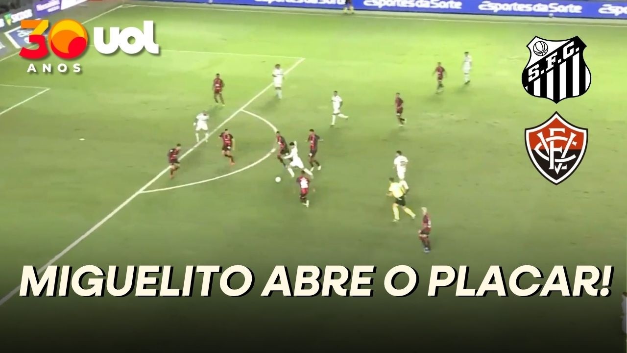 GOL DO SANTOS! MIGUELITO ARRISCA DE FORA DA ÁREA, CONTA COM DESVIO E FAZ O PRIMEIRO NA VILA BELMIRO