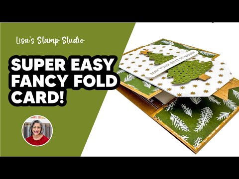 Make a Fancy Fold Christmas Card the Easy Way